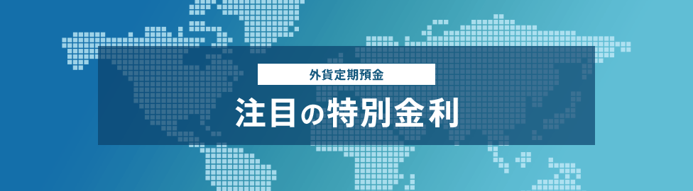 外貨定期預金 注目の特別金利